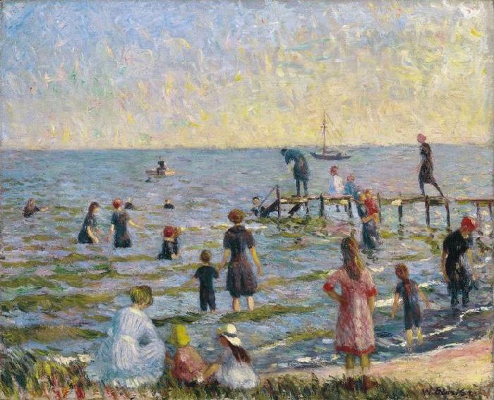 William Glackens Bathing at Bellport, Long Island